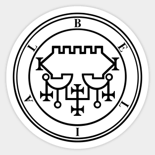 Seal of Belial or Sigil of Belial Sticker